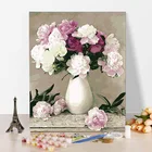 Oil Painting Dongjin Flowers Acrylic Paint By Numbers Set Oil Painting For Entertainment