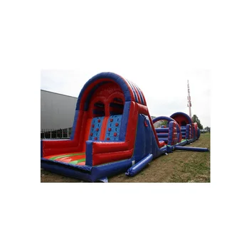 World Largest Commercial Inflatable Obstacle Course Extreme Insane Inflatable 5k Run Bounce Obstacle For Adult And Kids