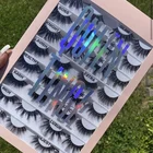 2021 Newest Hot Sale Spot Goods 16 Pairs Lashes Book 25 Mm Empty Lashes Book Packaging Box