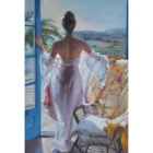 Painting Handmade Impressionist Sexy Woman Portrait Painting For Wall Canvas Art Decor