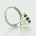 Diamond Stud Earrings New Arrivals Fashion Jewelry Green Love Heart Diamond Stud Gemstone Earrings Stud