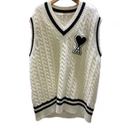 Women Vest Custom Autumn And Winter Knitted Casual Fashion Women Sleeveless Sweater Vest