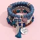 Jewelry Bohemian Bracelet Female H P Crystal Bead Charm Bracelets For Women Wholesale Jewelry Tassel Bracelet Sets