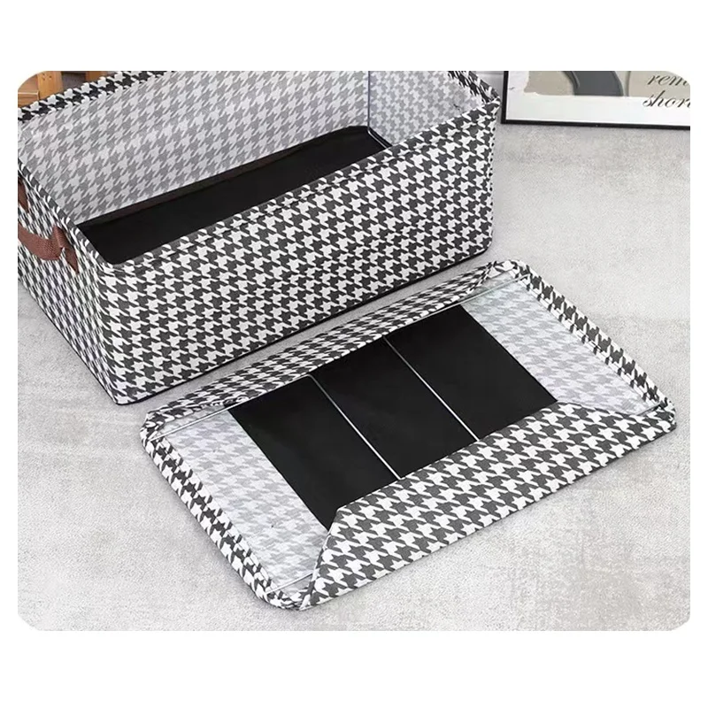 2024 Fashion Design Multifunction Fabric Storage Box  for Clothes Foldable with Handle Cabinet Organizer Clothes