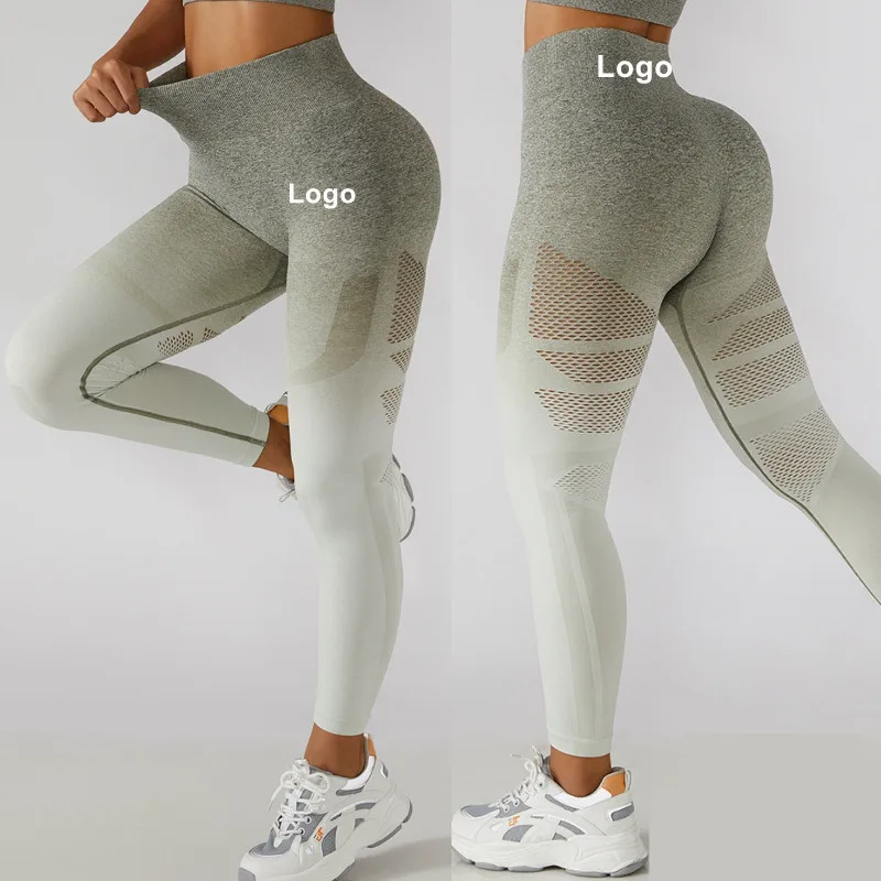 grey ombre gym leggings