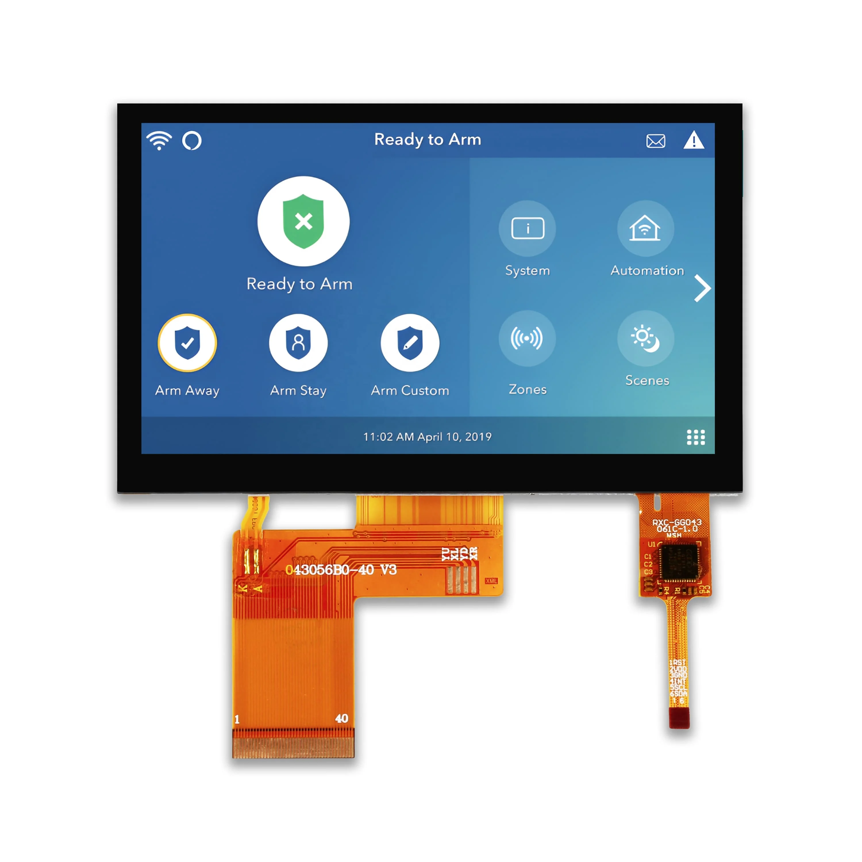 ips 4.3 inch 16.7 m tft lcd capacitive touch supplier