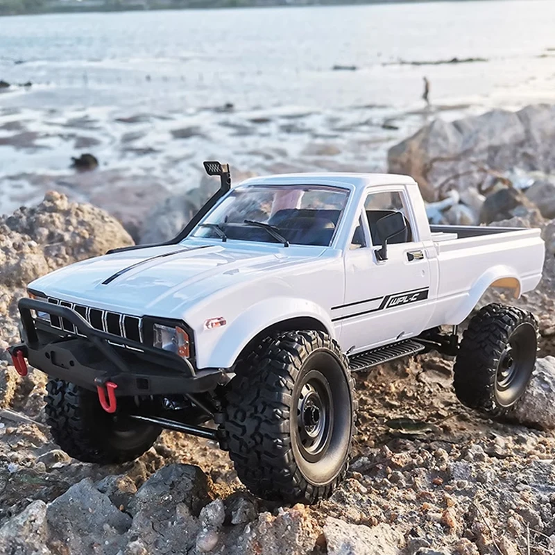 WPL C24-1 RC Crawler Offroad RC Truck 2.4 Ghz 1/16 All Terrain Car RTR Pickup with Led Light Remote Control Car Toys for Adults