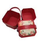 Red Style Square Red Chinese Style Wedding Square Gift Box Candy Box Cardboard Boxes For Packaging