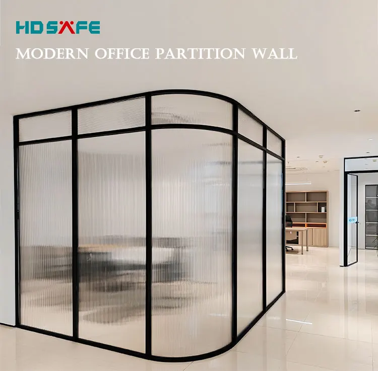 Aluminium Frame Folding Movable Stainless Steel Glass Partition Wall