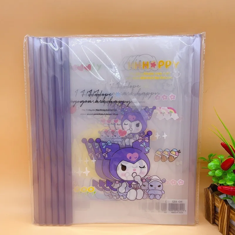 MB1 Hot Selling Cartoon Sanrio Kuromi Book Cover Transparent Plastic PVC Customized Sheet Plastic Cover For Books