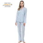 Women Cotton Wholesale Women Cotton Pajamas Custom Sleep Wear Classic Pyjamas Set