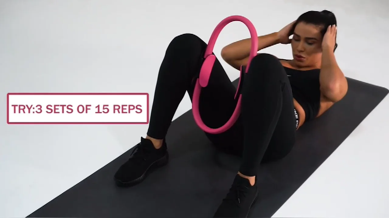 ultra fit exercise resistance fitness toning ring workout