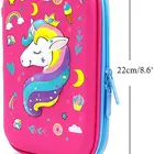 Pen Case Pen Pencil Cases Wholesale Pink Unicorn Pen Case Custom Eva Hard Bulk Stationery Pencil Case For Girls