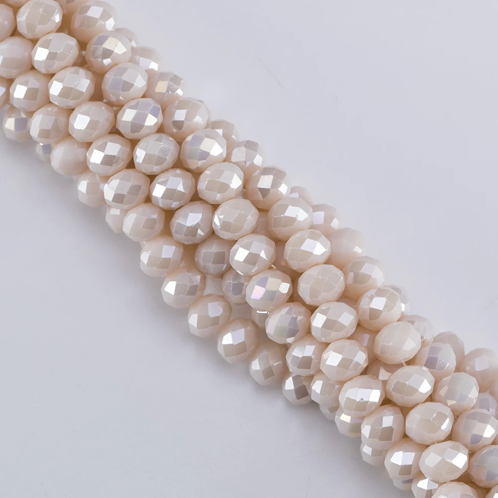 product wholesale 4mm czech pearl colour glass beads for making bracelet necklace accessories rondelle spacer beads-34