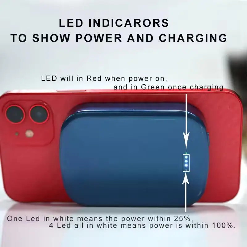 Wholesale Best Selling Products 2025 Portable PD 20W Wireless Power Bank 10000mah for IPhone15 Power Banks Power Station