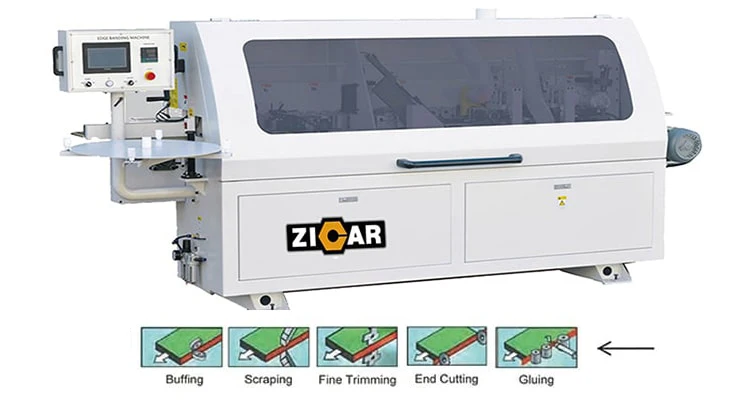 Zicar Cabinet Furniture Processing Edge Bander Wood Board Gluing