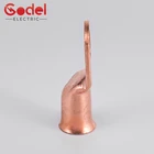 Copper Crimp Lugs 2/0 AWG Battery Electrical Terminal Crimping 1/2" Eyelet Copper Lugs