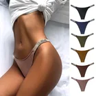 Panty Women's Panties Sexy Rhinestone Low Rise Panty Tongs Underwear