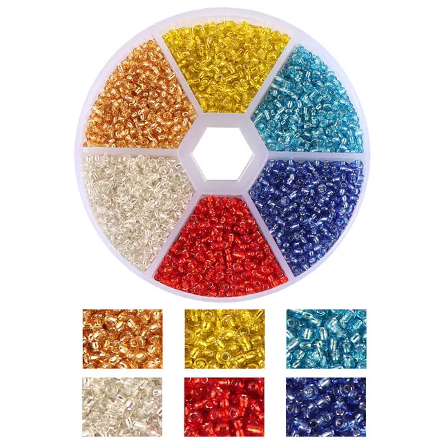 product 2mm czech glass seed beads set small craft beads kit diy bracelet necklace string earring loose spacer beads for jewelry making-37