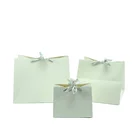 Wholesale Customization Square Flower Bouquet Packaging Paper Portable Gift Bag