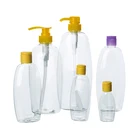 Bottle With Cap Plastic Shampoo Bottle 400ml Wholesale PET Transparent Bottle With Pump Cap