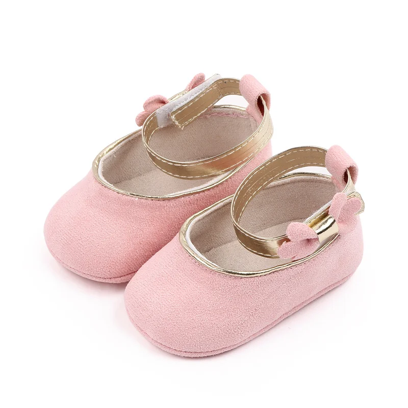 Wholesale Soft Sole Indoor Baby Newborn Infant Baby Girl Shoes 0-18 Months factory