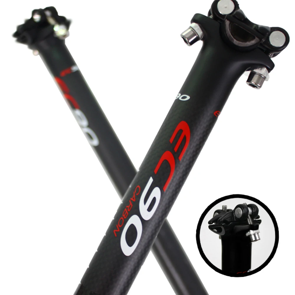 EC90 27.2/30.8/31.6mm Carbon Seatpost 31.8/34.9 Clamp Saddle Seat MTB Road Bike 