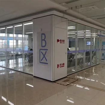 Customization Popular Glass partitioned office Visible frame glass partition