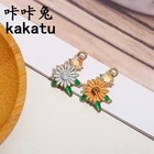 Earrings Custom Girl Chrysanthemum Alloy Earrings And Pendants Jewelry Discoveries And Components