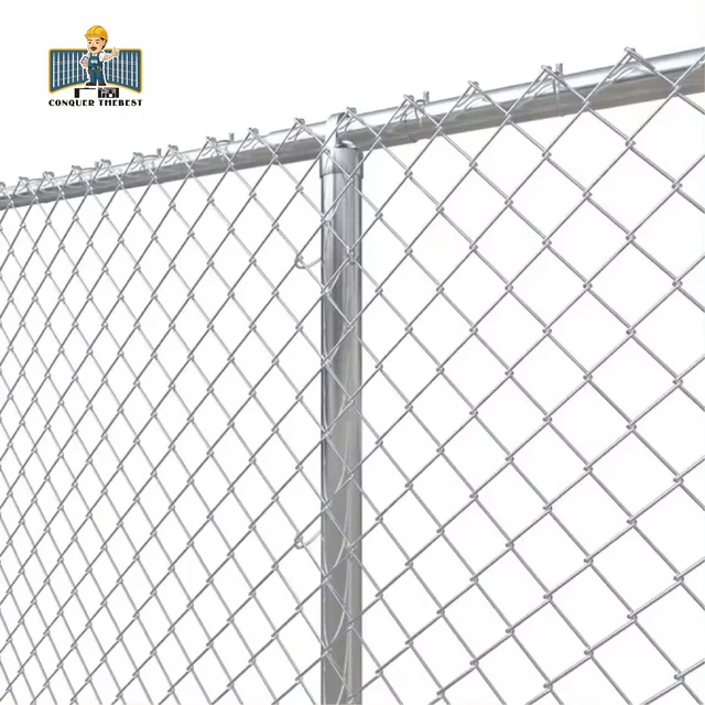 Manufacturer Cyclone Wire Fence 60 x 60 50 x 50 1.6 m/1.8 m/2.1 mm 2.5 mm x 25 m Galvanized Chain Link Mesh Fence