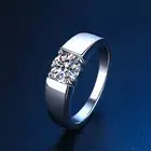 Diamond Ring Price Carat Real Diamond Ring Customized 925 Silver Men's Ring Setting For Wedding