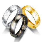 Rings Letters Rings Religious Super Lord Of The Rings Totem Stainless Steel Rings With Letters