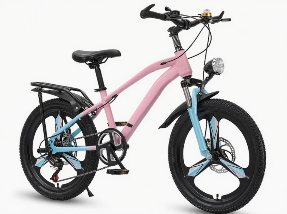 product 20 inch single speed pedal steel mountain bike for kids shock absorbing with disc brake system-3