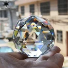 Crystal Crystal 40mm Round Polyhedron Clear Crystal Glass Ball Prism For Crafts Photograph Sale