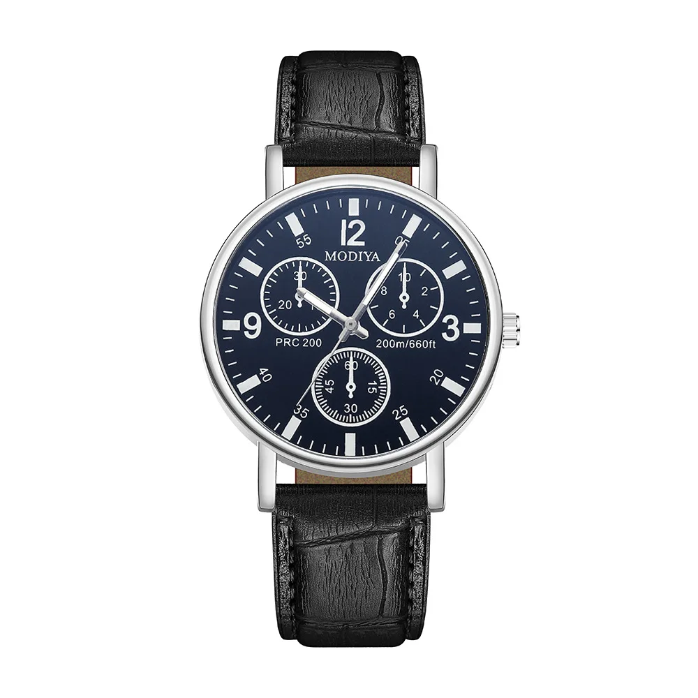FINETOO New Nordic Simple Fashion Big Dial Men's Watch Student's Belt Quartz Watch Factory Wholesale