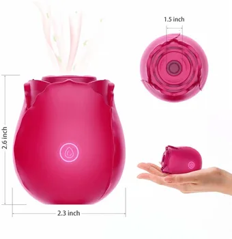 Silicone Lady Vagina Sex Toys Women Pussy Clit Licking Egg Realistic Vibrator Dildo Mini Clitoral Sucking Tongue Rose Vibrator