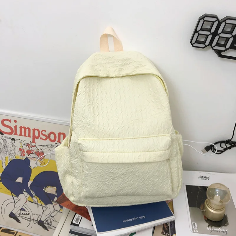 Wholesale female student schoolbag large capacity fashion trend travel computer bag leisure outdoor backpack