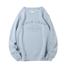 Crewneck New Arrival Oem Custom Logo Men's Crewneck Blank Pullover Sweatshirt Manufacturer Sports Plain Sweatshirt
