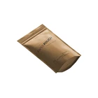 Biodegradable Packaging Pouch Customized Biodegradable White Kraft Paper Tea Packaging Bag Stand Up Pouch