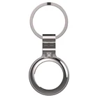 Back Case OEM ODM Low Price Bright Silver Color Metal Airtag Back Clip Protective Case