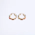 Earrings Hoop Hot Sale Fashion Zircon Simple Earrings For Women Colorful Stones Earrings Hoop Jewelry Gifts