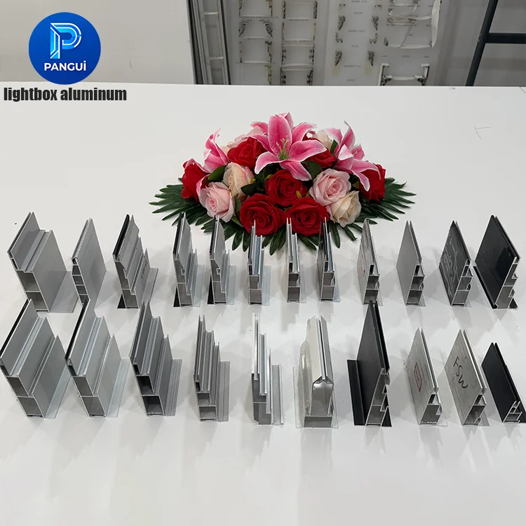 product pangui wholesale custom 4 20cm depth aluminum frame decoration edge corner profiles seg light box aluminum-0