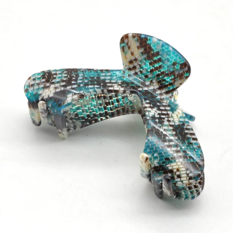 2021 2022 Custom trendy butterfly bowknot style acrylic acetate claw hair clip