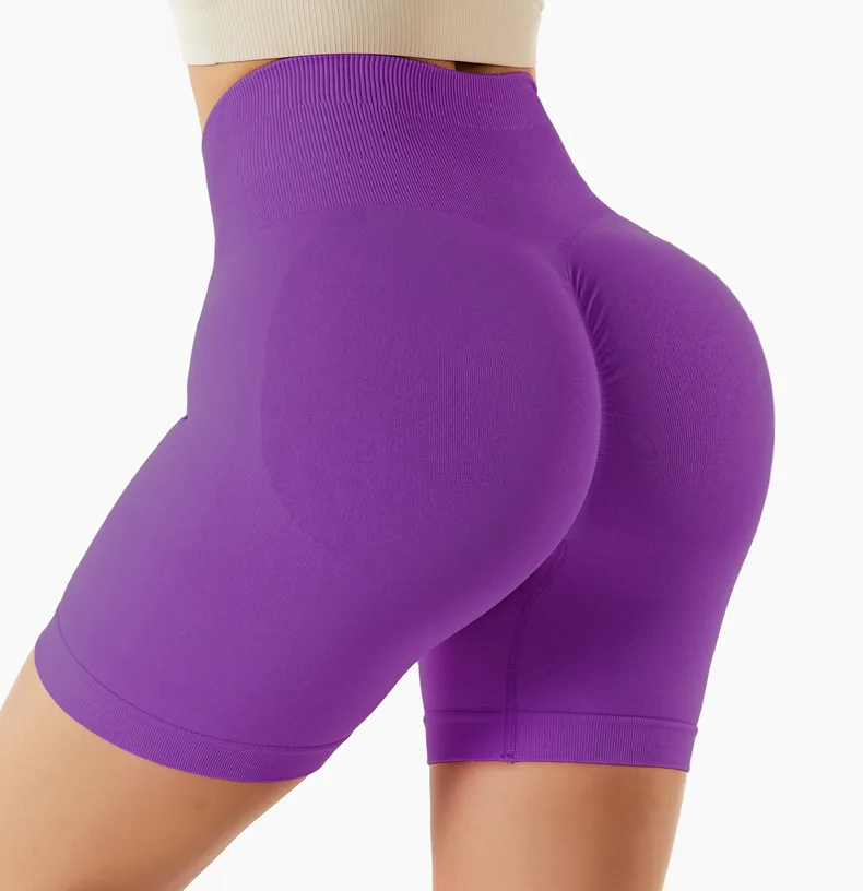 2022 fitness yoga shorts pink women sports work out shorts wholesale color changing sports short