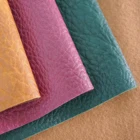 Wholesale Lychee Embossed Vegan Faux Leather Rolls Litchi Grain Pvc Leather For Bows Upholstery Phone Cases