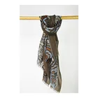 Wholesale Price Green 100% Wool Comfort/Flexibility Ladies Scarf Wool For Spring/Summer/Autum/Winter