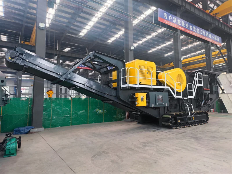 Customized Stone Crusher Machine Jaw Crushing Mobile Plant For Crawler