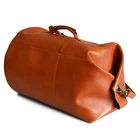Leather Bag Luxury Genuine Leather Duffle Bag Mens Travel Weekender Overnight Bag