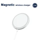 Portable Wireless Charger 15W Power Qi QC3.0 Type C Charging Magnetic For I12 13 Phone Pad Magnetic Wireless Charger