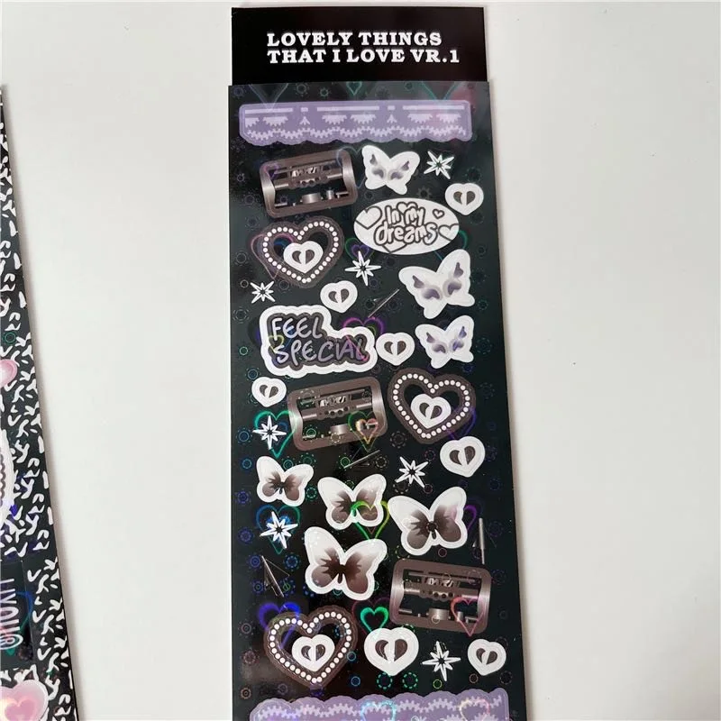 Newest Lovely girls stickers notebook card Decorative Sticker